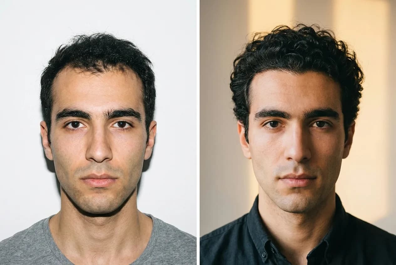 Résultat greffe de cheveux Choi Pen Istanbul - 2000 greffons - 8 mois après - Golfes - Patient France - Renaissance Clinique Turquie