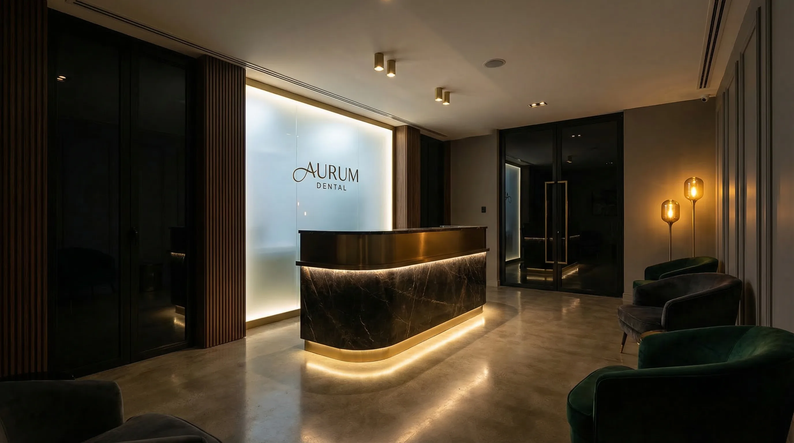 Réception luxueuse de notre clinique dentaire