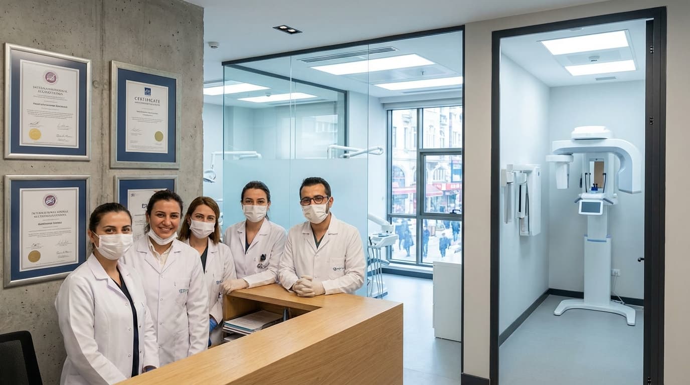Qualité et sécurité des soins dentaires en Turquie | Renaissance Clinique Clinique dentaire moderne à Istanbul : salle de soins équipée de technologies CBCT et CAD/CAM avec protocoles de stérilisation avancés