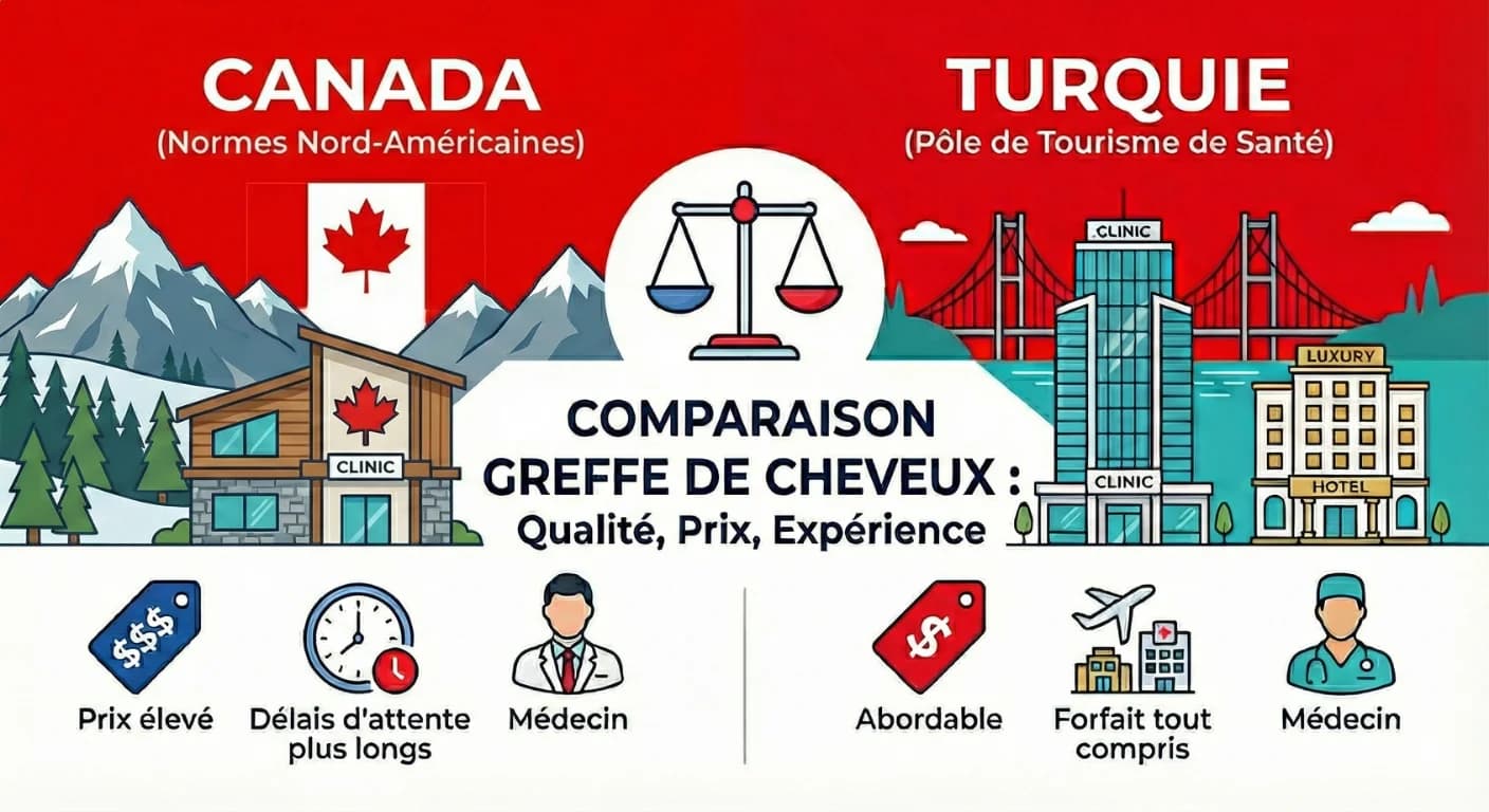 Greffe de Cheveux Turquie vs Canada : Guide pour Québécois
