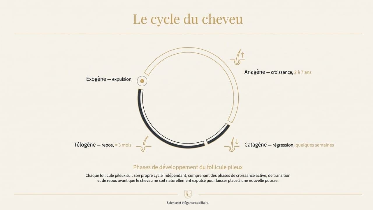 Le cycle de vie du cheveu et ce qui le perturbe