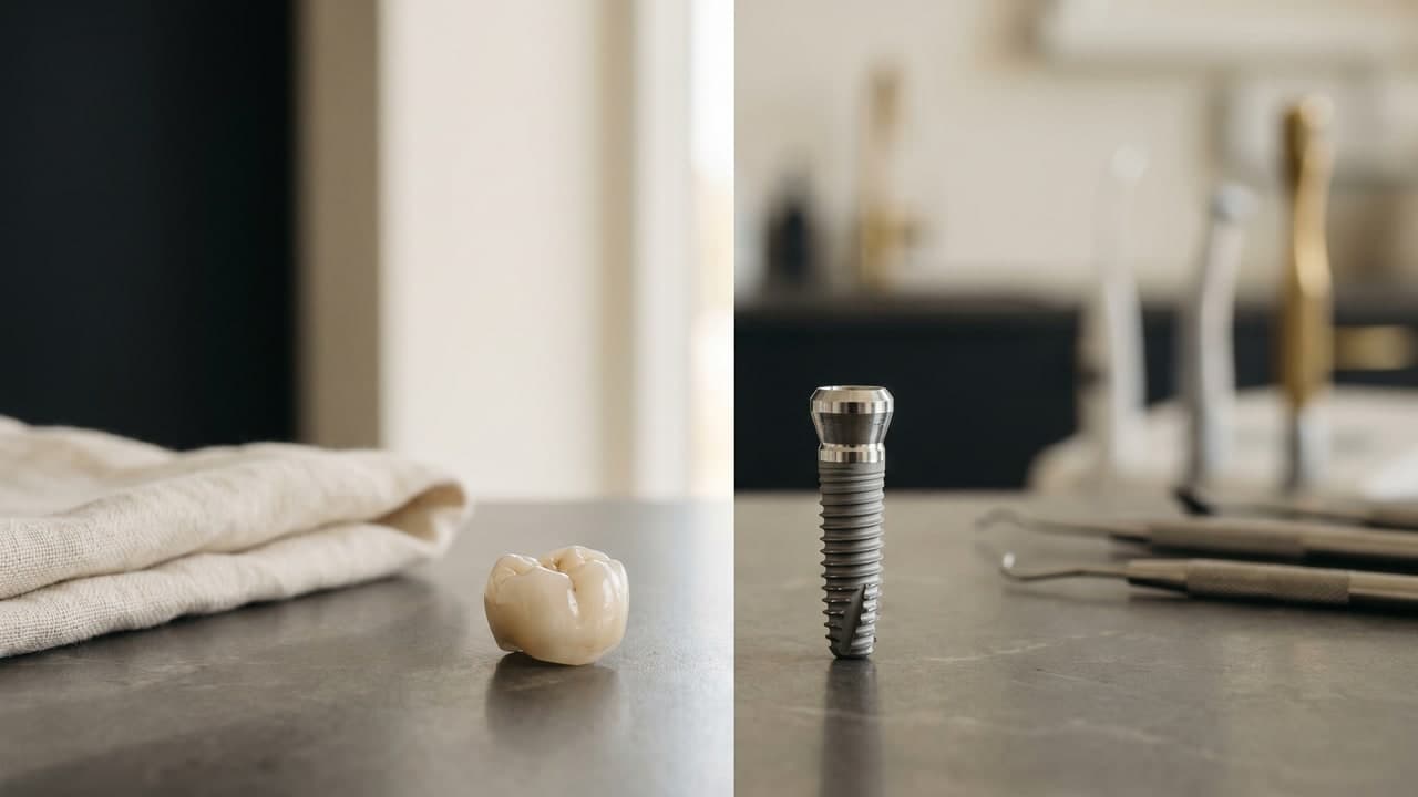 Dent dévitalisée : couronne ou implant dentaire ?