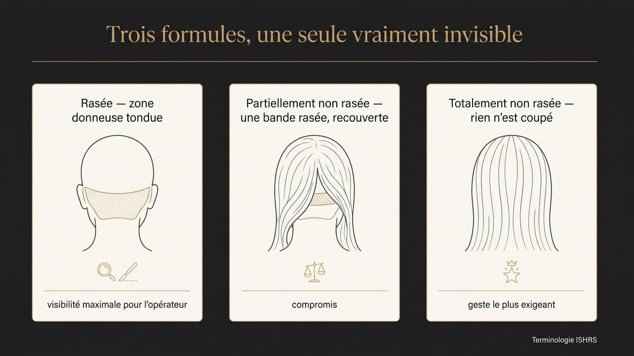 Greffe de cheveux sans rasage : ce qui est possible