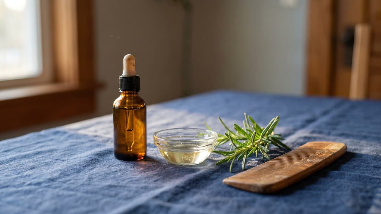 Huile de ricin et de romarin pour les cheveux : la science