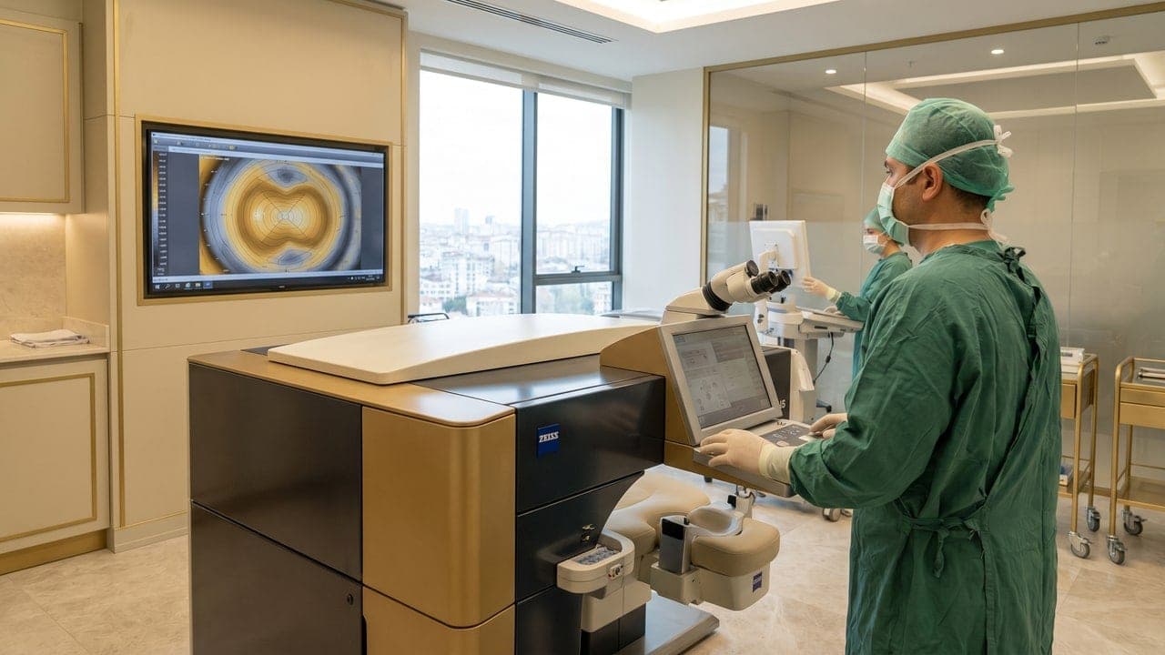 Suite LASIK avec laser excimer Zeiss et topographie cornéenne — Renaissance Clinique Istanbul