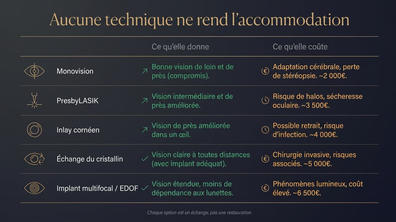 La presbytie est-elle opérable ? Les techniques comparées