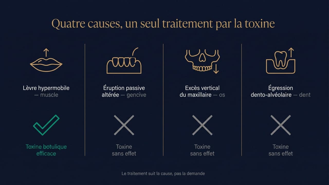 Sourire gingival : causes, diagnostic et solutions