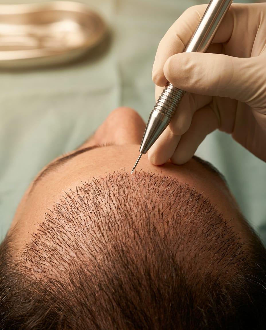 Greffe capillaire — Choi Pen, implantation hairline