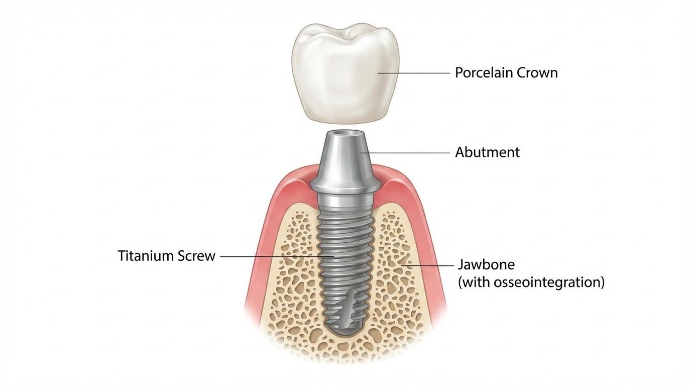 Implant dentaire titane Straumann à Istanbul