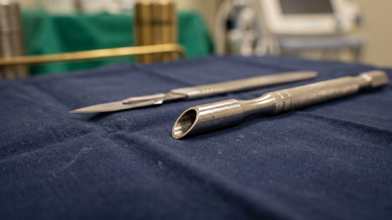 Punch elliptique 1.0mm et lame saphir : instruments adaptés à la FUE pour cheveux crépus