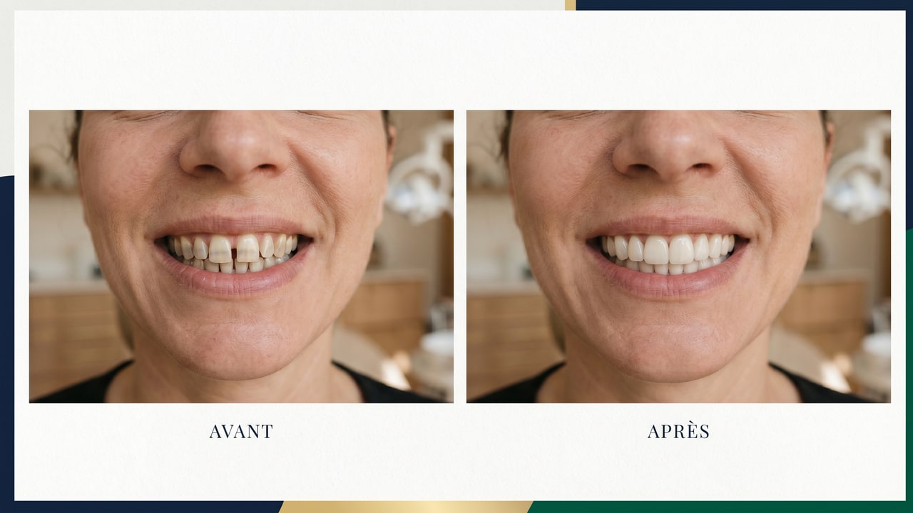 Cas clinique Renaissance : transformation Hollywood Smile 16 facettes E.max — dyschromie tétracycline corrigée