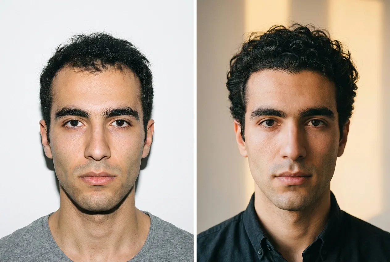 Résultat greffe de cheveux Choi Pen Istanbul - 2000 greffons - 8 mois après - Golfes - Patient France - Renaissance Clinique Turquie