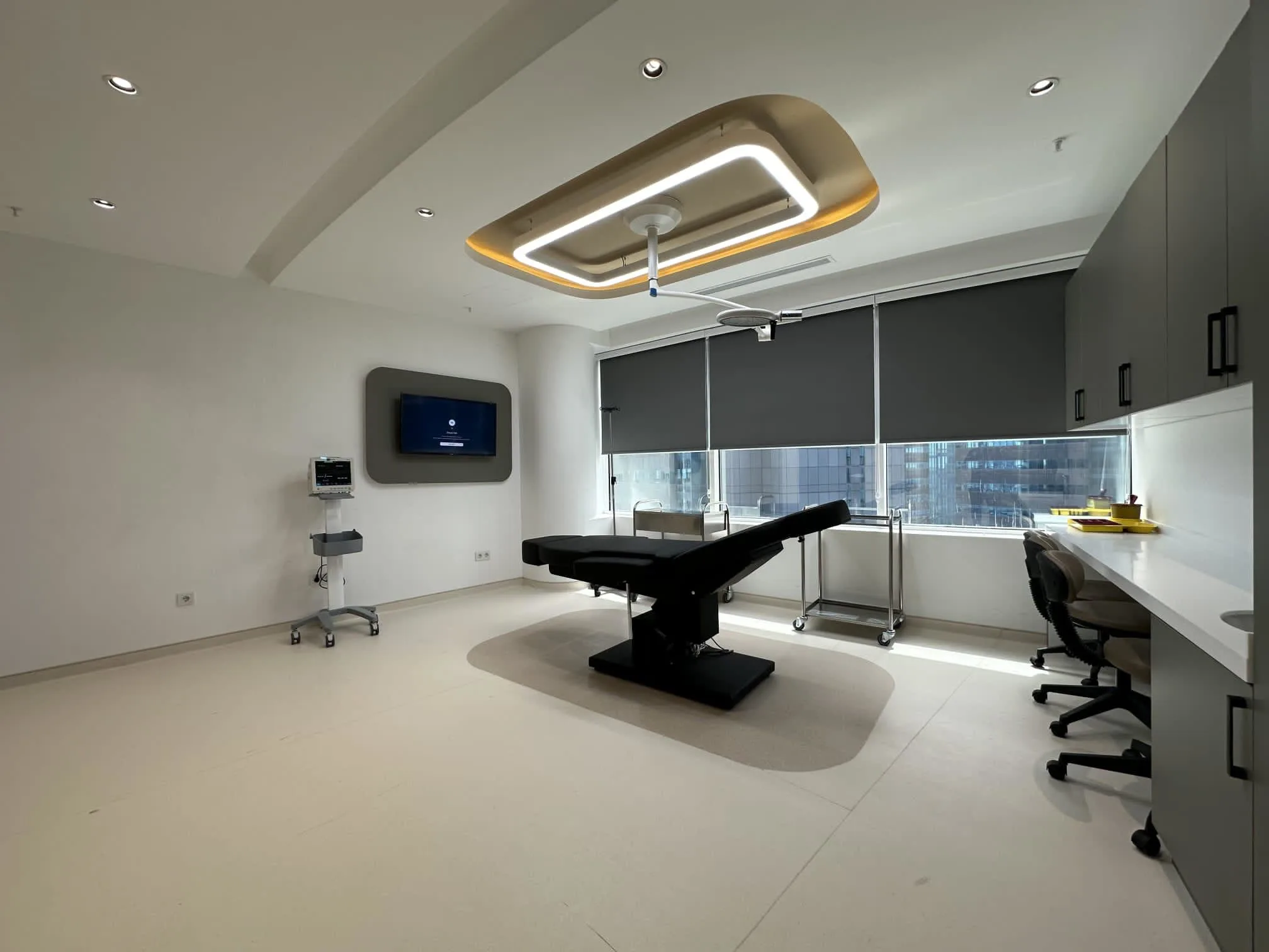 Salle de procédure médicale moderne à Renaissance Clinique Istanbul — soins pour patients de Luxembourg