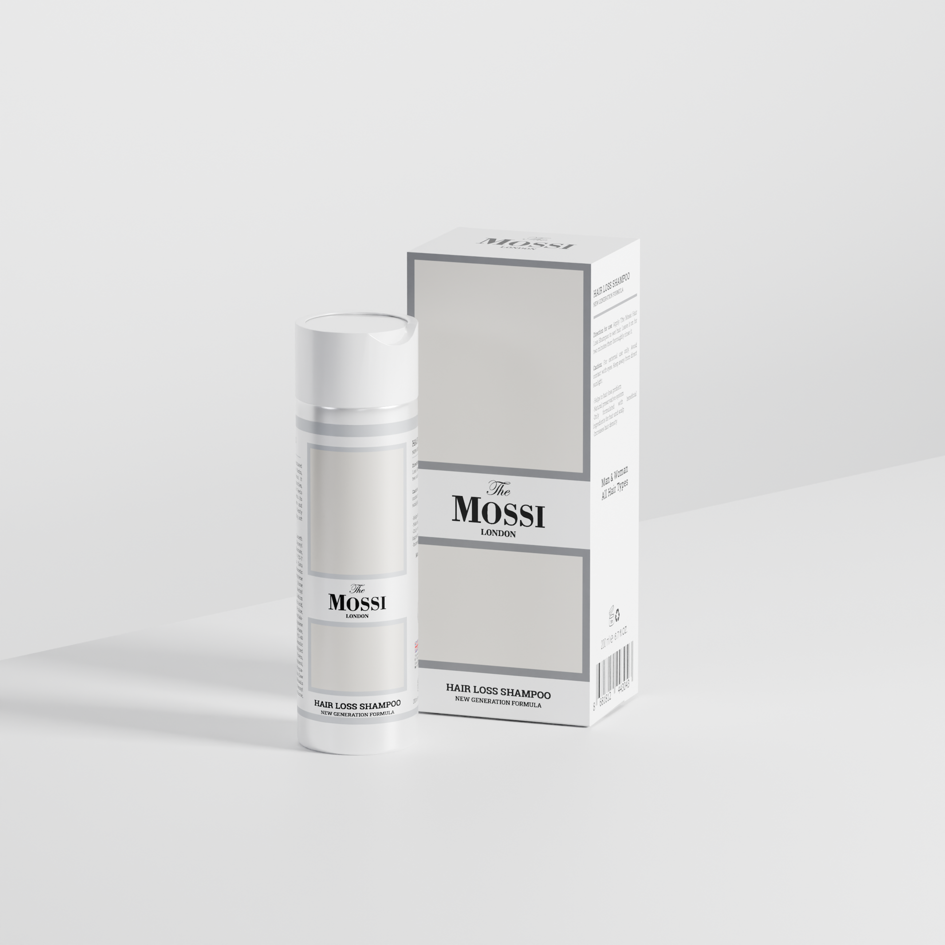 Hair Loss Shampoo — produit du Kit Mossi London pour soins post-greffe capillaire