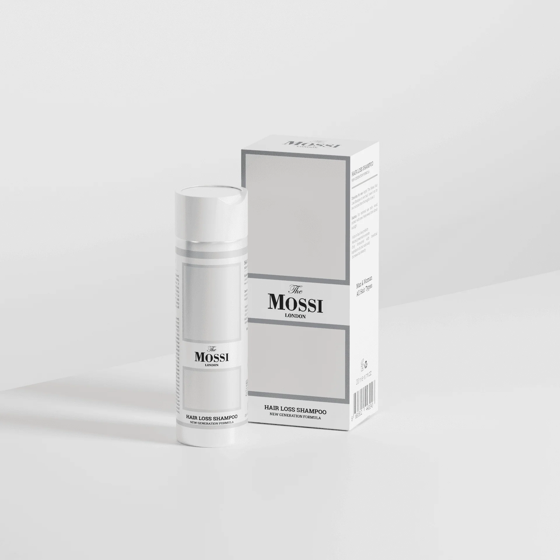 Hair Loss Shampoo Hair Loss Shampoo — produit du Kit Mossi London pour soins post-greffe capillaire