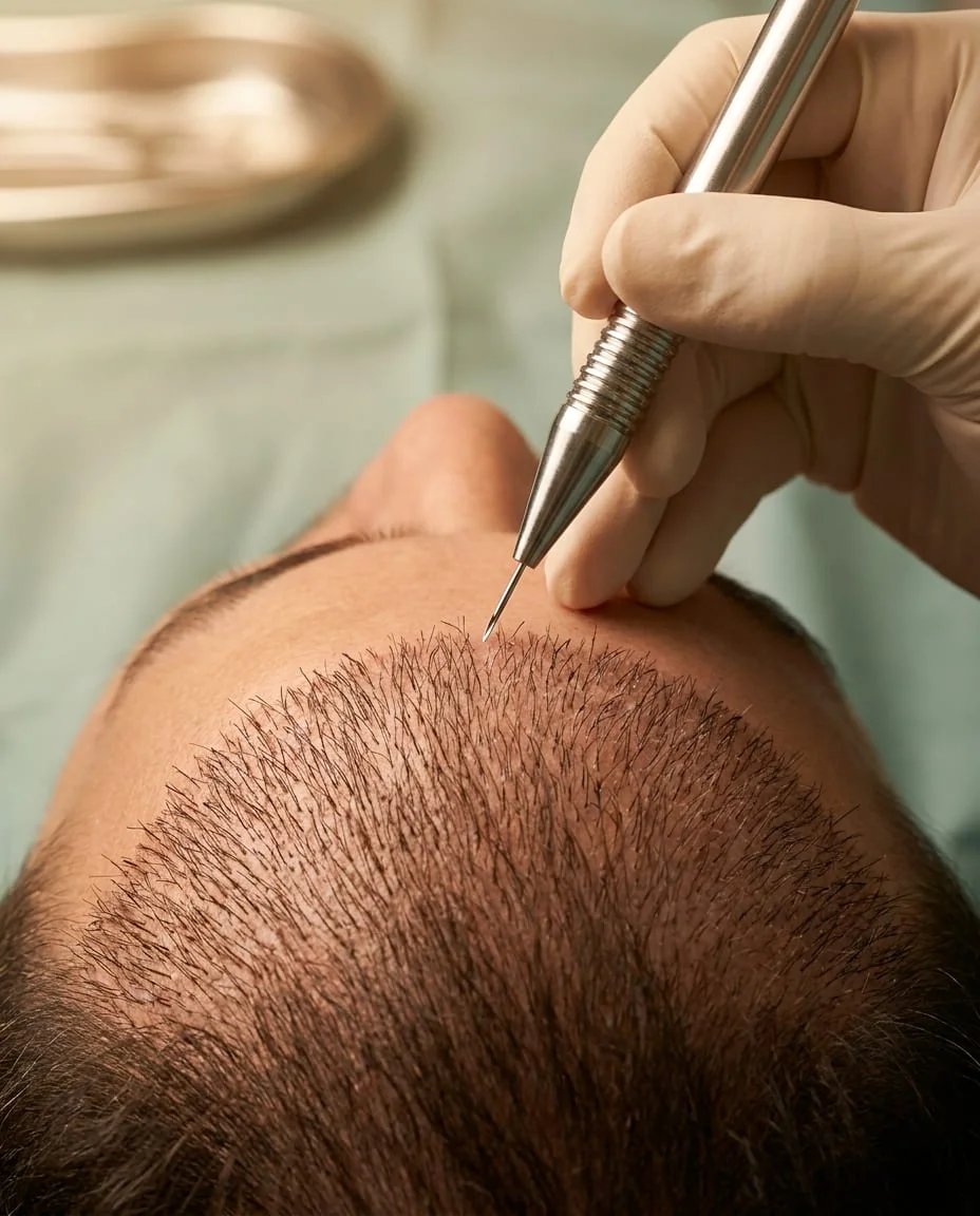 Greffe capillaire — Choi Pen, implantation hairline
