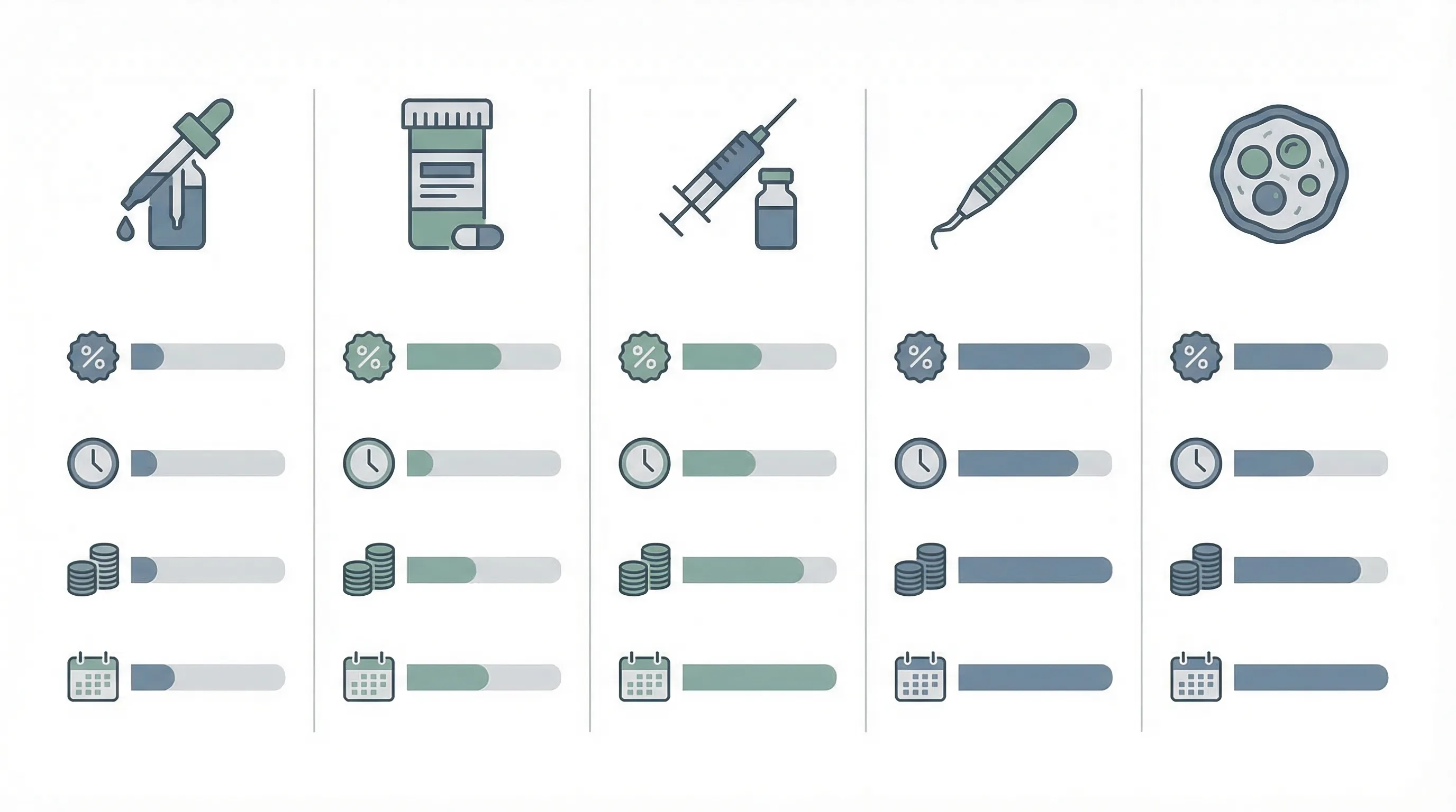Comparatif des traitements de la calvitie : Minoxidil, Finastéride, PRP, exosomes vs greffe de cheveux FUE et DHI — efficacité, durée et coût