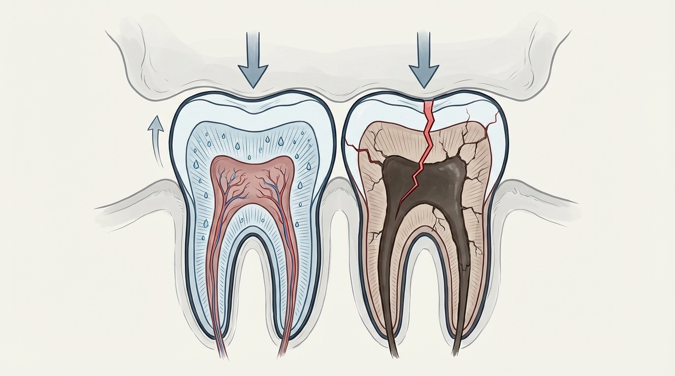 Fragilité d'une dent dévitalisée sans couronne : risque de fracture et types de couronnes protectrices disponibles
