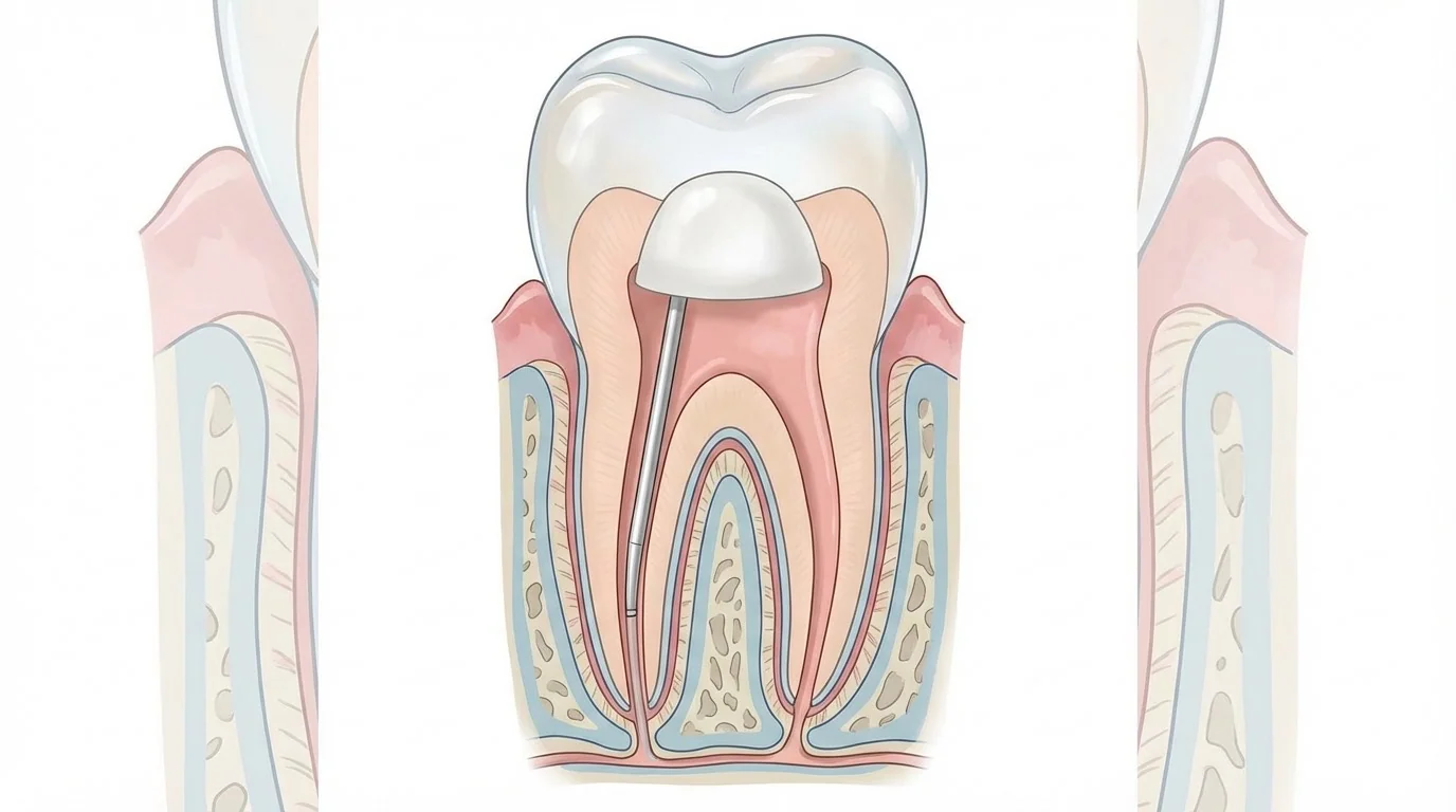 Dent Dévitalisée et Couronne Turquie — Guide Complet | Renaissance Clinique Dent dévitalisée avec couronne de protection à Istanbul : traitement de canal et couronne zircone posée le même séjour