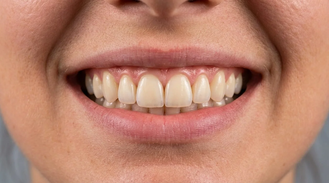 Soins dentaires en Turquie avant-après : galerie de résultats réels avec protocole photo standardisé en 5 angles | Renaissance Clinique Galerie avant-après de soins dentaires en Turquie : comparaison standardisée en 5 angles montrant le résultat de facettes E-Max, couronnes zircone et Hollywood Smile — protocole photo calibré avec éclairage constant et fond neutre