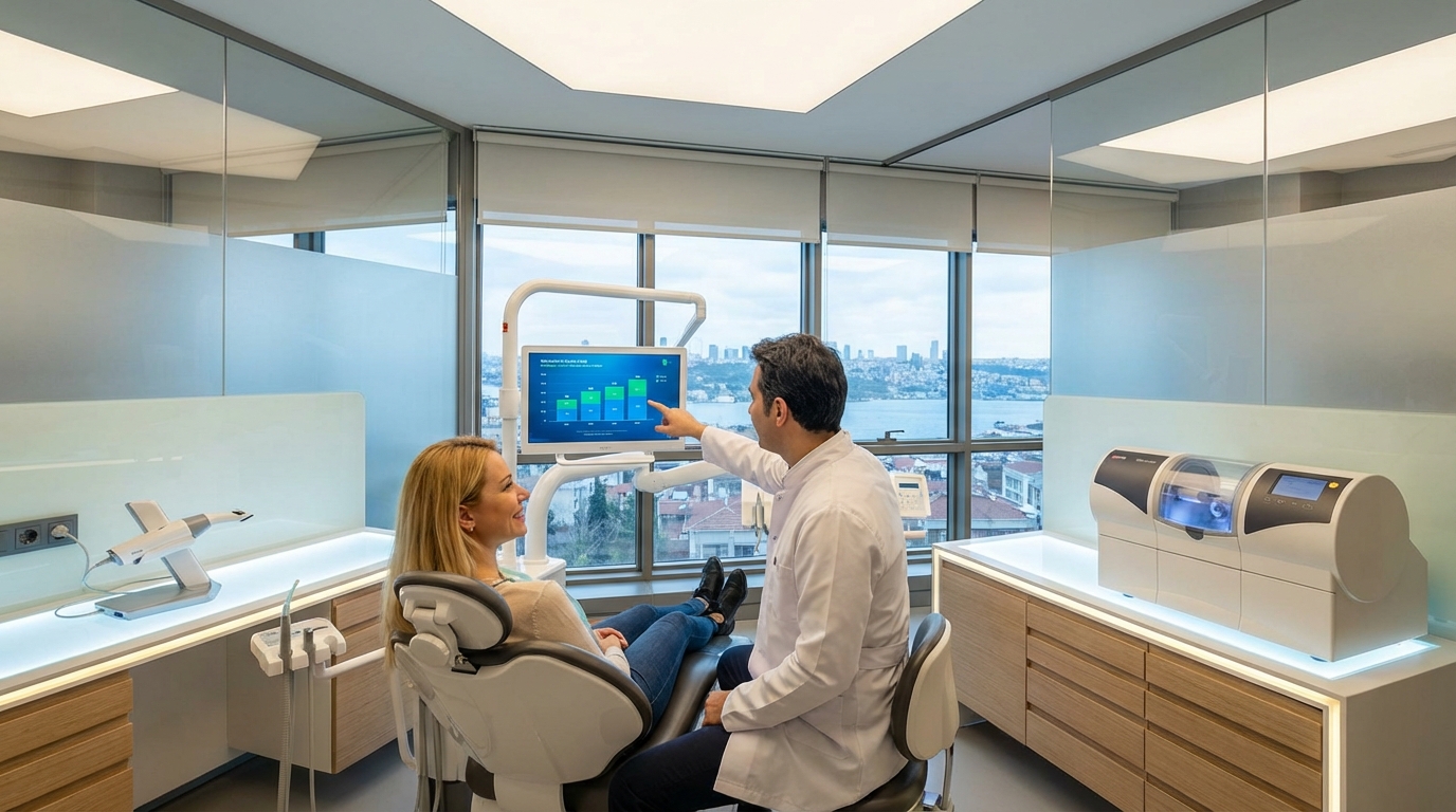 Clinique dentaire moderne à Istanbul — comparatif des prix dentaires Turquie vs Europe 2026
