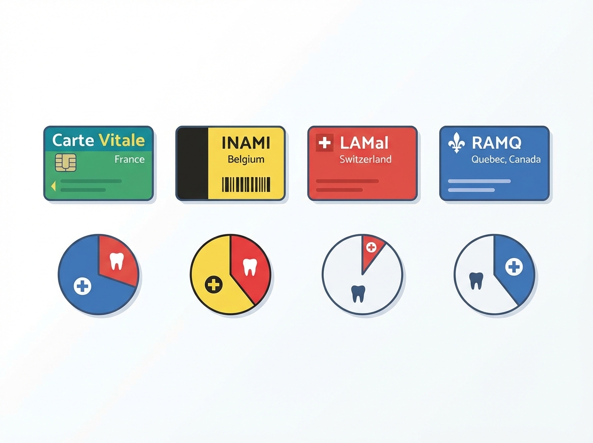 Comparatif remboursement soins dentaires par pays : France, Belgique, Suisse et Luxembourg