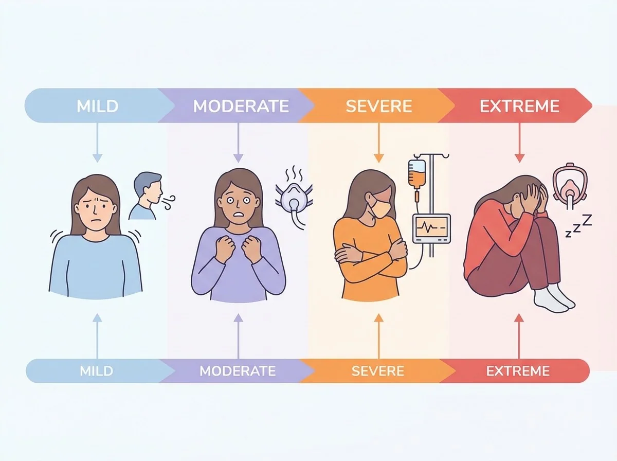 Échelle d'anxiété dentaire : de la légère appréhension à la phobie sévère — protocoles de sédation adaptés