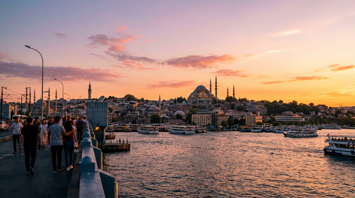 Istanbul : Sainte-Sophie, Mosquée Bleue et Bosphore au coucher du soleil — tourisme dentaire et culturel