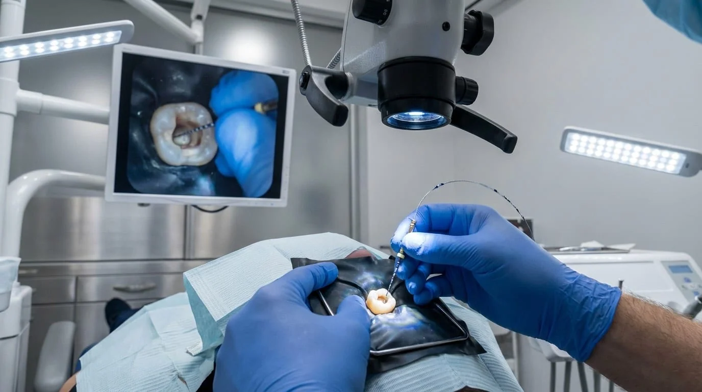 Traitement de canal Turquie : dévitalisation dentaire sous microscope opératoire à Istanbul